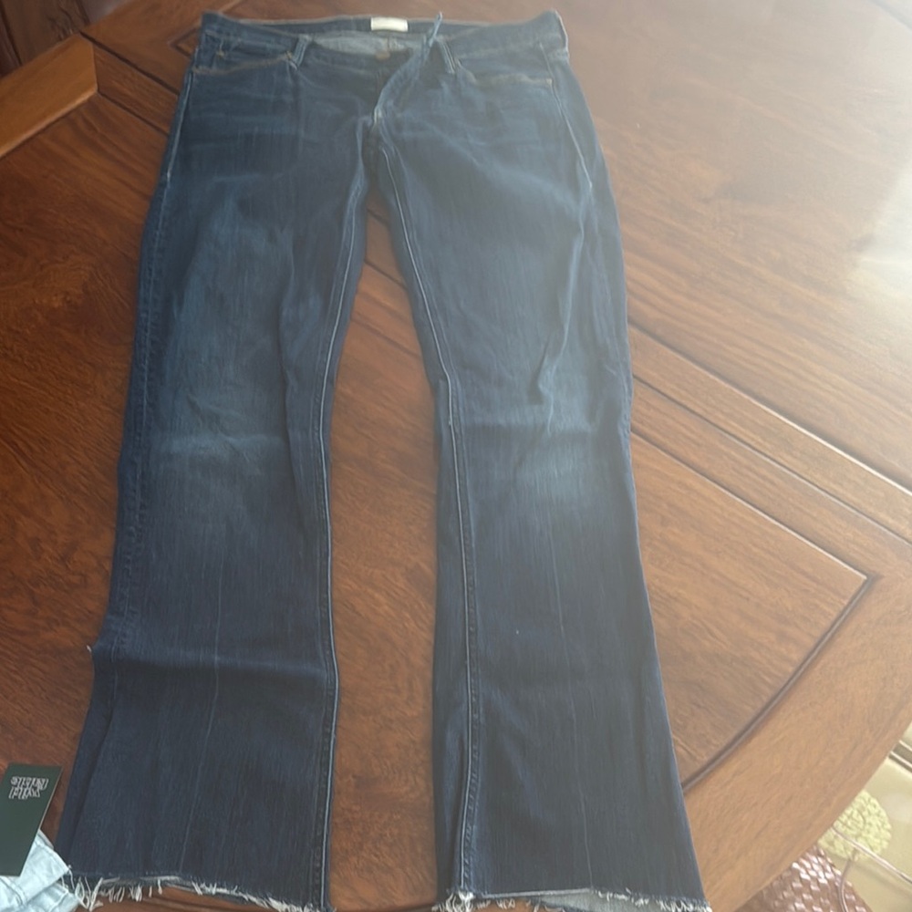 MOTHER Blue Straight Leg Jeans Classic Style